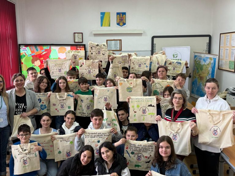 „Spune NU sacoșelor de plastic” la Școala Gimnazială „Andrei Mureșanu” Cehu Silvaniei